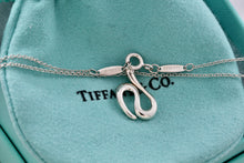 Load image into Gallery viewer, Tiffany &amp; Co. Elsa Peretti Sterling Silver Wave Pendant Necklace
