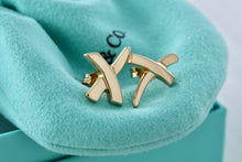 Load image into Gallery viewer, Tiffany &amp; Co. Paloma Picasso 18Kt. Gold X Kiss Stud Earrings
