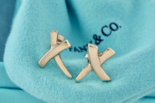 Load image into Gallery viewer, Tiffany &amp; Co. Paloma Picasso 18Kt. Gold X Kiss Stud Earrings
