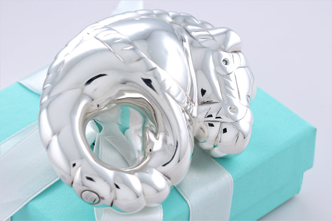 Tiffany & Co. Silver Seahorse Baby Rattle RARE