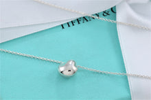 Load image into Gallery viewer, Tiffany &amp; Co. Elsa Peretti Silver Bean Nugget Pendant Necklace
