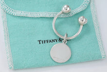 Load image into Gallery viewer, Tiffany &amp; Co. Silver Vintage Round Tag Key Chain
