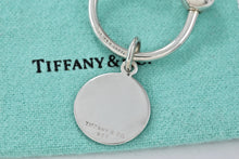 Load image into Gallery viewer, Tiffany &amp; Co. Silver Vintage Round Tag Key Chain
