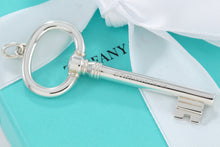 Load image into Gallery viewer, Tiffany &amp; Co. Silver Large Oval Key 2.5&quot; Pendant
