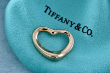 Load image into Gallery viewer, Tiffany &amp; Co. Elsa Peretti 18K Gold Medium 22mm Open Heart Pendant
