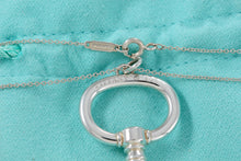 Load image into Gallery viewer, Tiffany &amp; Co. Silver Large Oval Key Pendant Necklace
