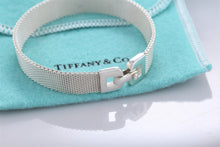 Load image into Gallery viewer, Tiffany &amp; Co. Mesh Silver Buckle Clasp Bracelet
