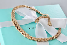 Load image into Gallery viewer, Tiffany &amp; Co. 14Kt. Gold Russian Graduating Weave 16&quot; Necklace
