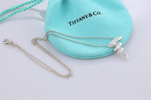 Tiffany & Co. Paloma Picasso Silver Zig Zag Scribble Charm Necklace