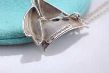 Load image into Gallery viewer, Tiffany &amp; Co. Silver Sailboat Pendant Necklace Vintage
