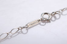 Load image into Gallery viewer, Tiffany &amp; Co. Silver Large Daisy Blossom Flower Key on Oval Link Chain Necklace
