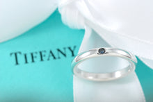 Load image into Gallery viewer, Tiffany &amp; Co. Elsa Peretti Blue Sapphire Stacking Band Ring
