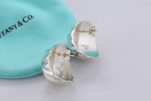 Tiffany & Co. Silver Dome Shell Earrings Vintage