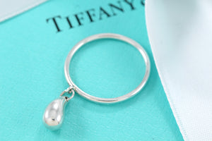 Tiffany & Co. Elsa Peretti Silver Dangle Teardrop Ring