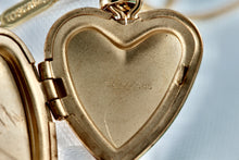 Load image into Gallery viewer, Tiffany &amp; Co. Vintage 14Kt. Gold Heart Locket Pendant 18&quot; Necklace
