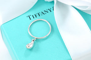 Tiffany & Co. Elsa Peretti Silver Dangle Teardrop Ring