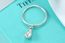 Load image into Gallery viewer, Tiffany &amp; Co. Elsa Peretti Silver Dangle Teardrop Ring

