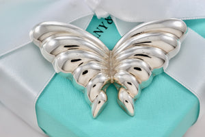 Tiffany & Co.  Sterling Silver Mexico Large Butterfly Brooch Pin