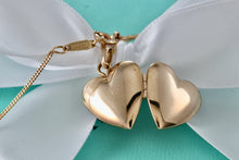 Load image into Gallery viewer, Tiffany &amp; Co. Vintage 14Kt. Gold Heart Locket Pendant 18&quot; Necklace
