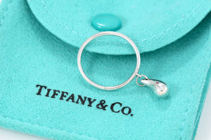 Tiffany & Co. Elsa Peretti Silver Dangle Teardrop Ring