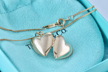 Load image into Gallery viewer, Tiffany &amp; Co. Vintage 14Kt. Gold Heart Locket Pendant 18&quot; Necklace
