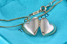 Load image into Gallery viewer, Tiffany &amp; Co. Vintage 14Kt. Gold Heart Locket Pendant 18&quot; Necklace
