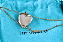 Load image into Gallery viewer, Tiffany &amp; Co. Vintage 14Kt. Gold Heart Locket Pendant 18&quot; Necklace
