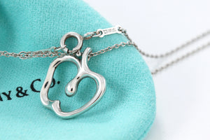 Tiffany & Co. Elsa Peretti Silver Apple Necklace