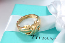 Load image into Gallery viewer, Tiffany &amp; Co. Signature &quot;X&quot; 18K Gold Ring Band
