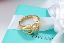 Load image into Gallery viewer, Tiffany &amp; Co. Signature &quot;X&quot; 18K Gold Ring Band
