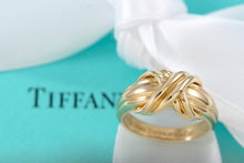 Load image into Gallery viewer, Tiffany &amp; Co. Signature &quot;X&quot; 18K Gold Ring Band

