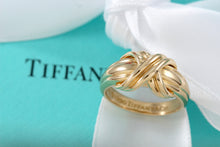 Load image into Gallery viewer, Tiffany &amp; Co. Signature &quot;X&quot; 18K Gold Ring Band
