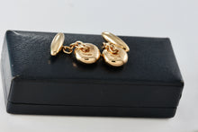 Load image into Gallery viewer, Tiffany &amp; Co. Vintage 14Kt. Gold Enamel Nautical Flag Mens Cufflinks
