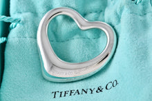 Load image into Gallery viewer, Tiffany &amp; Co. Elsa Peretti Silver Extra Large Open Heart Pendant 35mm
