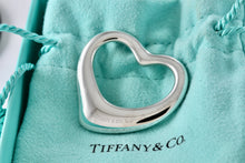 Load image into Gallery viewer, Tiffany &amp; Co. Elsa Peretti Silver Extra Large Open Heart Pendant 35mm
