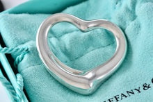 Load image into Gallery viewer, Tiffany &amp; Co. Elsa Peretti Silver Extra Large Open Heart Pendant 35mm
