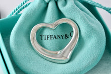 Load image into Gallery viewer, Tiffany &amp; Co. Elsa Peretti Silver Extra Large Open Heart Pendant 35mm
