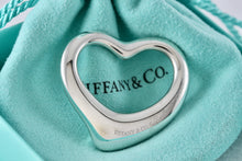 Load image into Gallery viewer, Tiffany &amp; Co. Elsa Peretti Silver Extra Large Open Heart Pendant 35mm
