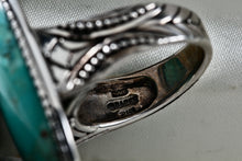 Load image into Gallery viewer, Barse Sterling Silver Huge Oval Turquoise High Quality Ring Size 8
