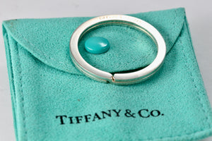 Tiffany & Co. Silver Large Circle Key Ring keychain