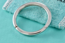 Load image into Gallery viewer, Tiffany &amp; Co. Silver Small Circle Key Ring keychain
