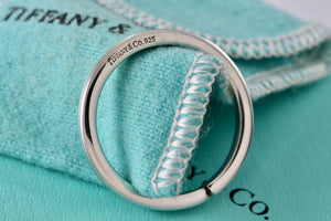 Tiffany & Co. Silver Small Circle Key Ring keychain