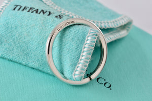 Tiffany & Co. Silver Small Circle Key Ring keychain