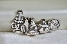 Load image into Gallery viewer, Southwestern Native American S.T.C. Sterling Silver Pottery Pueblo Brooch Pin
