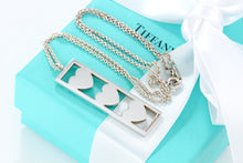 Load image into Gallery viewer, Tiffany &amp; Co. Silver Triple Heart Bar Pendant Necklace
