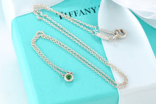 Load image into Gallery viewer, Tiffany &amp; Co. Elsa Peretti Silver Color By The Yard Tsavorite Necklace
