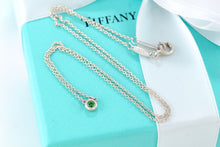 Load image into Gallery viewer, Tiffany &amp; Co. Elsa Peretti Silver Color By The Yard Tsavorite Necklace

