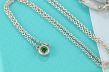 Load image into Gallery viewer, Tiffany &amp; Co. Elsa Peretti Silver Color By The Yard Tsavorite Necklace
