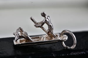 Sterling Silver Gondola Boat Charm Pendant