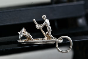 Sterling Silver Gondola Boat Charm Pendant